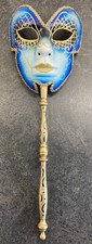 Full Face Venetian Style / Masquerade Ball Mask on A Stick