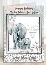 Personalised birthday card