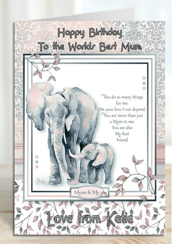Personalised birthday card