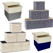 Grey Storage Cubes Foldable