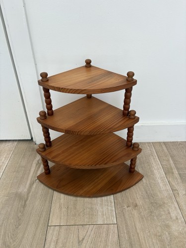 Vintage pine corner display - vintage,
