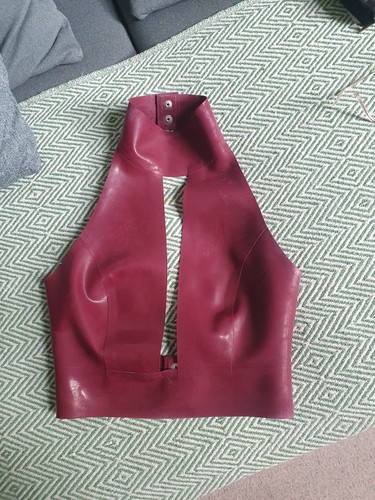 Ladies latex rubber top - latex,