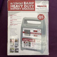 Roadster 6v 12v Heavy Duty Car Van Bike Automatic Battery Master Charger 8Amp