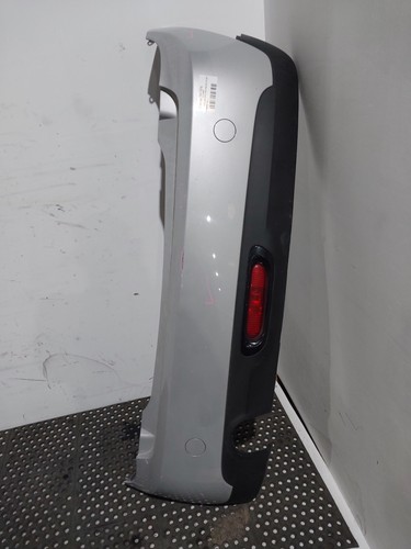 Rear bumper silver mini hatch - silver,