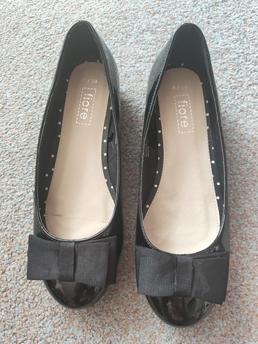 Fiore black faux patent - ~,