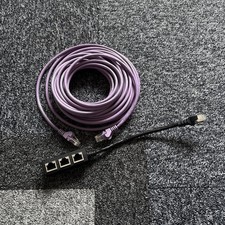 Ethernet cable and Ethernet cable Splitter/Multi adapter