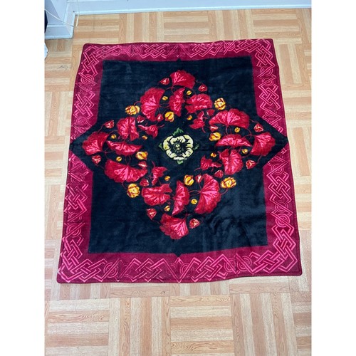 Vintage floral buggy - vintage, blanket