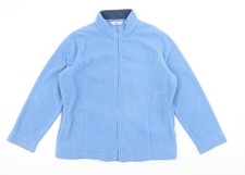 EWM Women Blue Fleece Full Zip Jacket Size 18-20