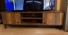 Plywood Effect TV Cabinet Unit In Walnut Colour