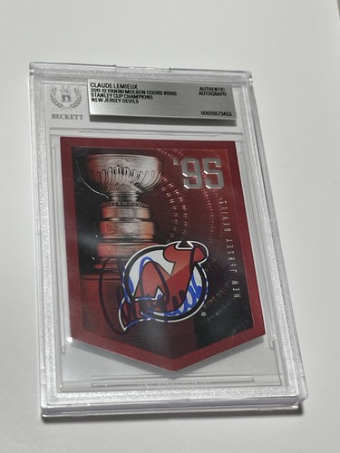 Claude lemieux signed card - claude,