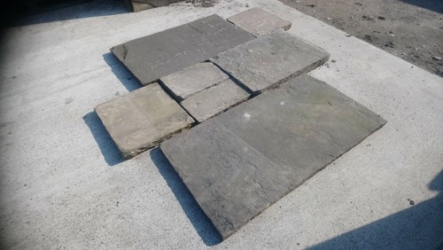 Paving slabs riven smooth - riven,
