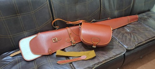 Handmade leather gun slip - leather,