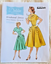 Sewing Pattern Butterick DS001 Debbie Shore  Retro Dress  Factory Folded