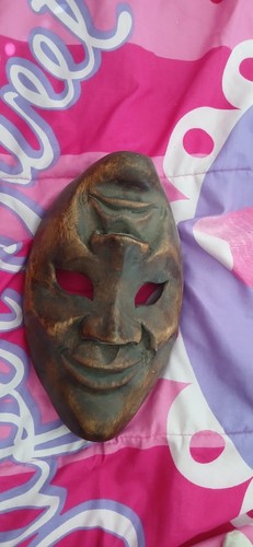Vtg carved wooden comedy - vtg,