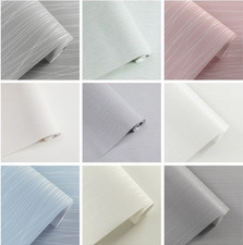 1-6x Mixed Stripes Wallpaper Metallic Glitter Stripe Textured Embossed WallPaper