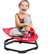 AIYAPLAY Sensory Spinning Chair for Kids, for Coordination, Balance, Red 46-3-10