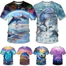 Cute Dolphin Short Sleeve 3D