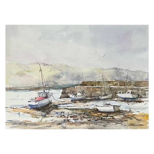 Boats the harbour wall - boats, by