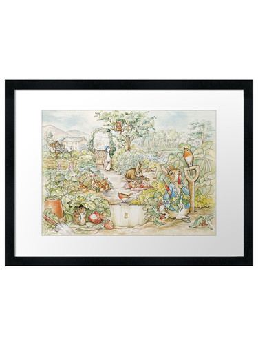 Peter rabbit framed - peter, wall