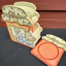 Vintage Set Of Six Wooden