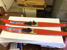 Estuary Water Skis Garage Find-old original vintage wooden water skis