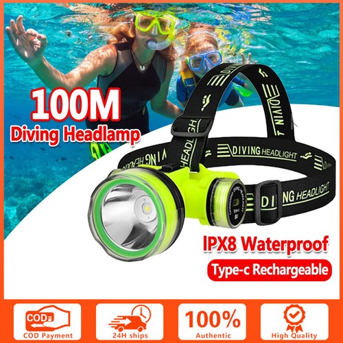 100m diving head lamp - 100m,
