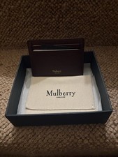 Mulberry Genuine Leather Classic Grain Card Holder