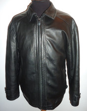 BMW Black Leather Jacket 100%