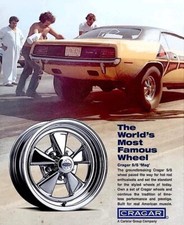 CRAGAR WHEELS Ad 1970s POSTERS