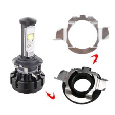 Car Headlight H7 LED Bulb Retainer Holder Metal Adapter Fit For Benz BMW Audi VW
