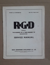 RGD 200FM / 300FM Radiogramaphone  Original Service Manual