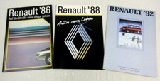 3 Brochures Renault Alpine A610 Espace Clio Scenic 4 5 9 11 19 21 25 1986-1992