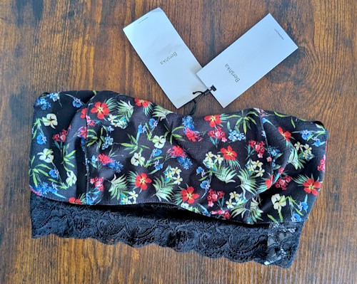 Bershka bandeau crop top uk - bershka, m