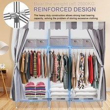 Large fabric wardrobe portable - fabric,