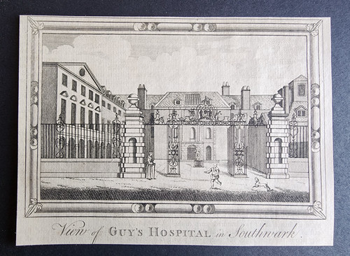 Antique 1770 print - -, view