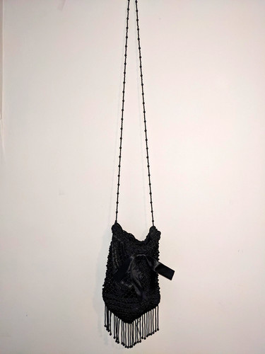 Per una black evening beaded - per,