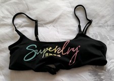 Superdry Swimming Top, Black, Size 12, Worn Once.