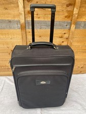 Samsonite Soft Shell Cabin Luggage Suitcase 2 Wheel Telescopic Handle Black