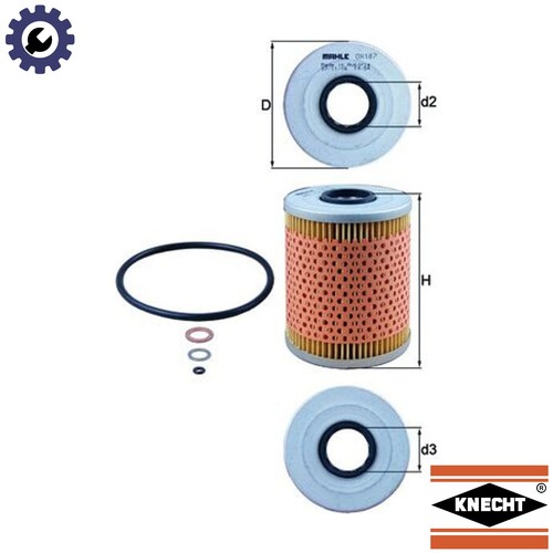 Oil filter 187d - 187d, for