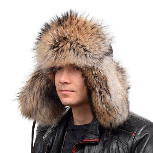 Genuine men raccoon - men's,