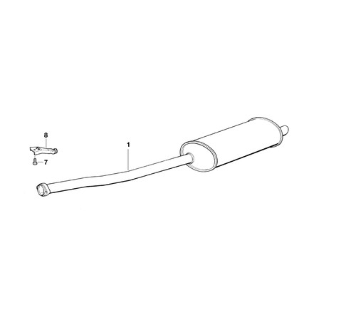 Bmw genuine rear - rear, bracket