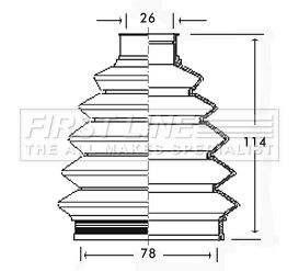Drive shaft bellow kit fits - drive,