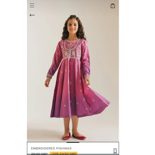 Embroidered purple pishwas - embroidered,