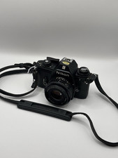 Vintage Nikon EM 35mm SLR Film Camera & 50mm Lens with case 