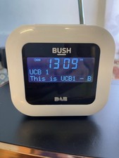 Bush BD1508A DAB/FM Alarm Clock Radio Digital Display With Adapter (Used)