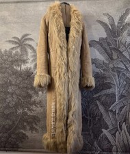 Vintage Y2K Long Afghan Faux