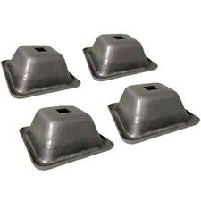 4x Pallet Stillage Feet Steel