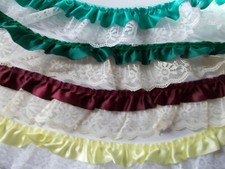 Satin Lace over Gathered Lace