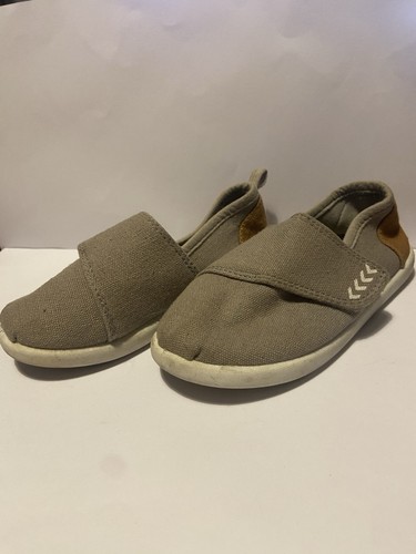 Toddler grey canvas slip - grey,