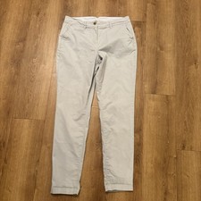 BHS Authentic Women Chino Ladies Trousers Size 12 Light Grey